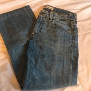 Vintage Levi’s 627 straight crop jeans